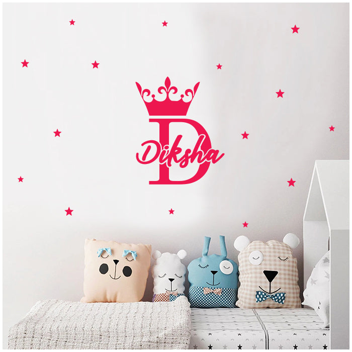Wall Name Sticker | Princess Crown – My Cute Stickons