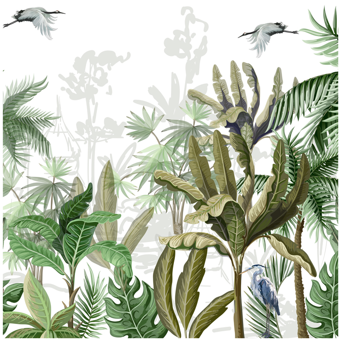 Crane Island Jungle Wallpaper Online in India - MyCuteStickons