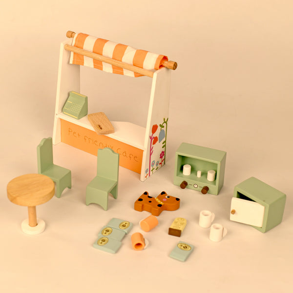 Wooden Toy Set | Pet Friendly Cafe