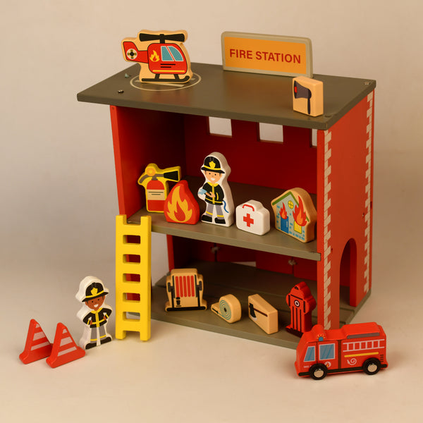 Wooden Toy Set | Marshall’s Fire Station