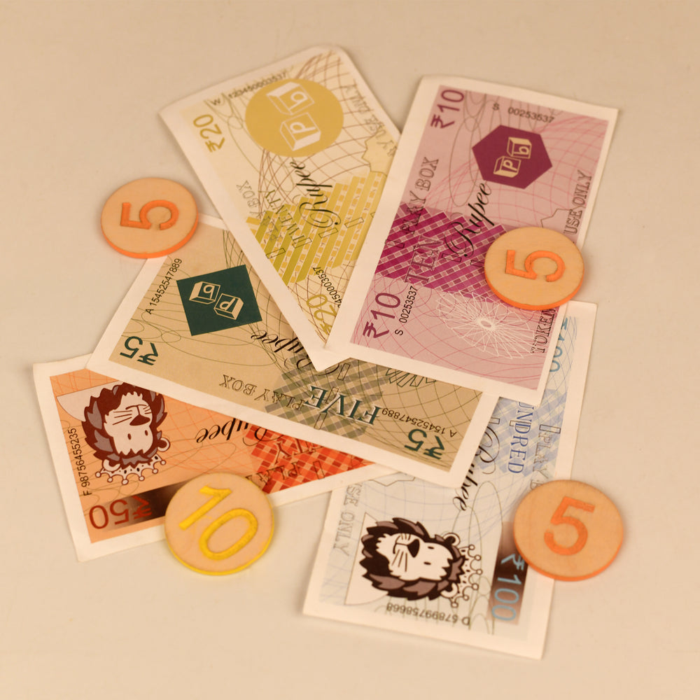 Wooden Toy Set | Funny Money Cashier