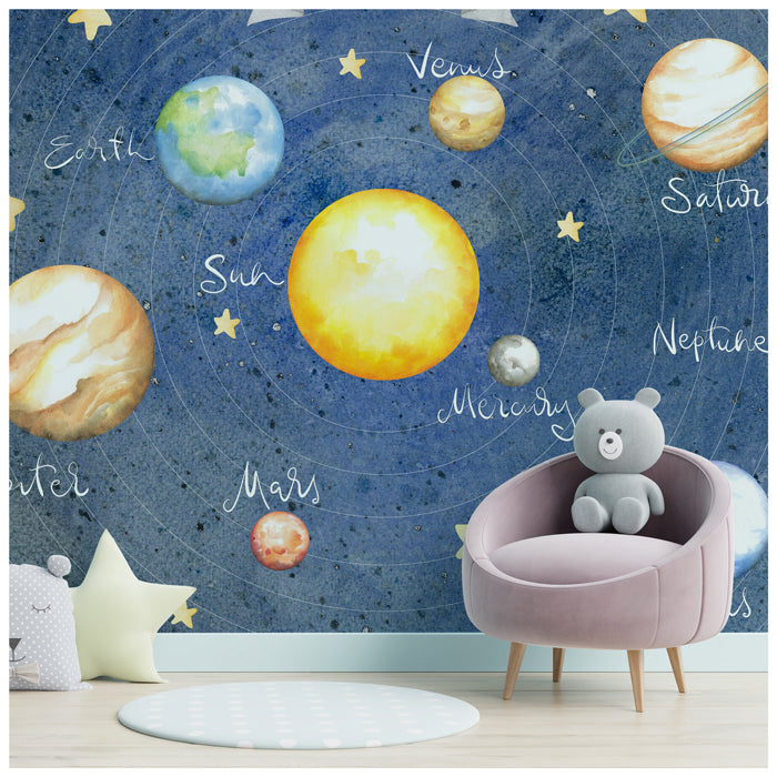 Solar System Theme Wallpaper