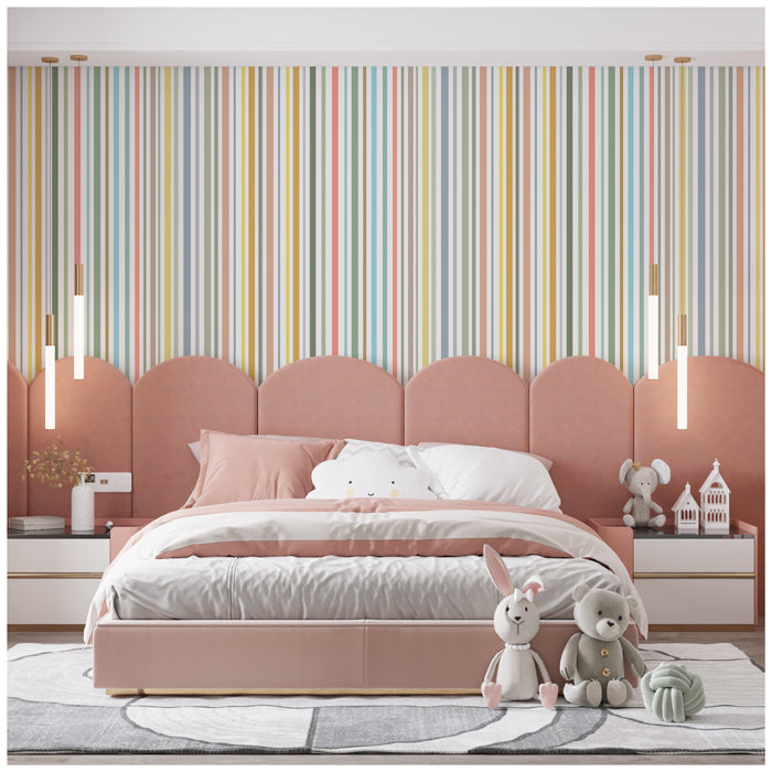 Colorful Stripes Pattern Wallpaper