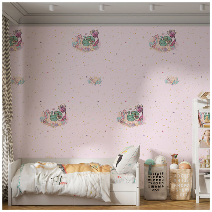 Mermaid Pattern Wallpaper