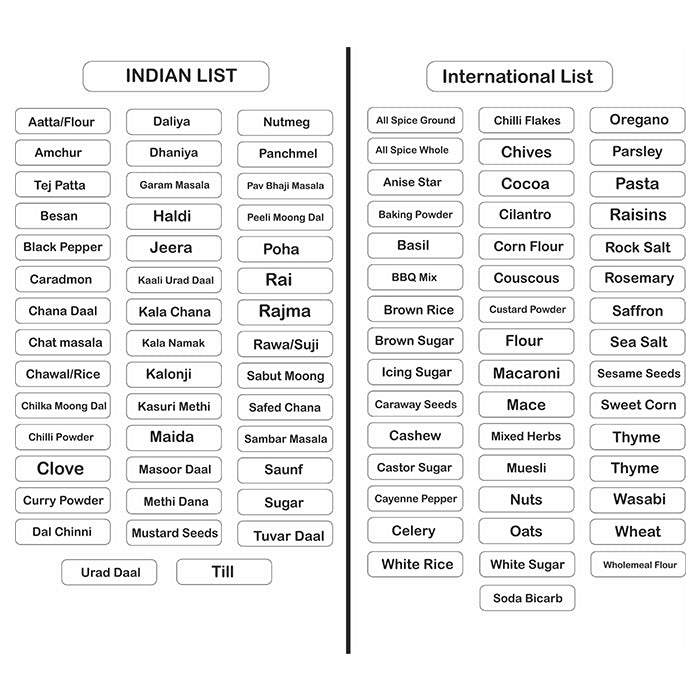 Kitchen Label Sticker