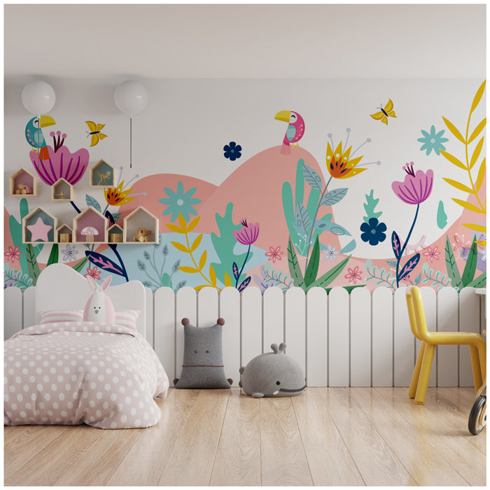 Tropical Birds Theme Wallpaper