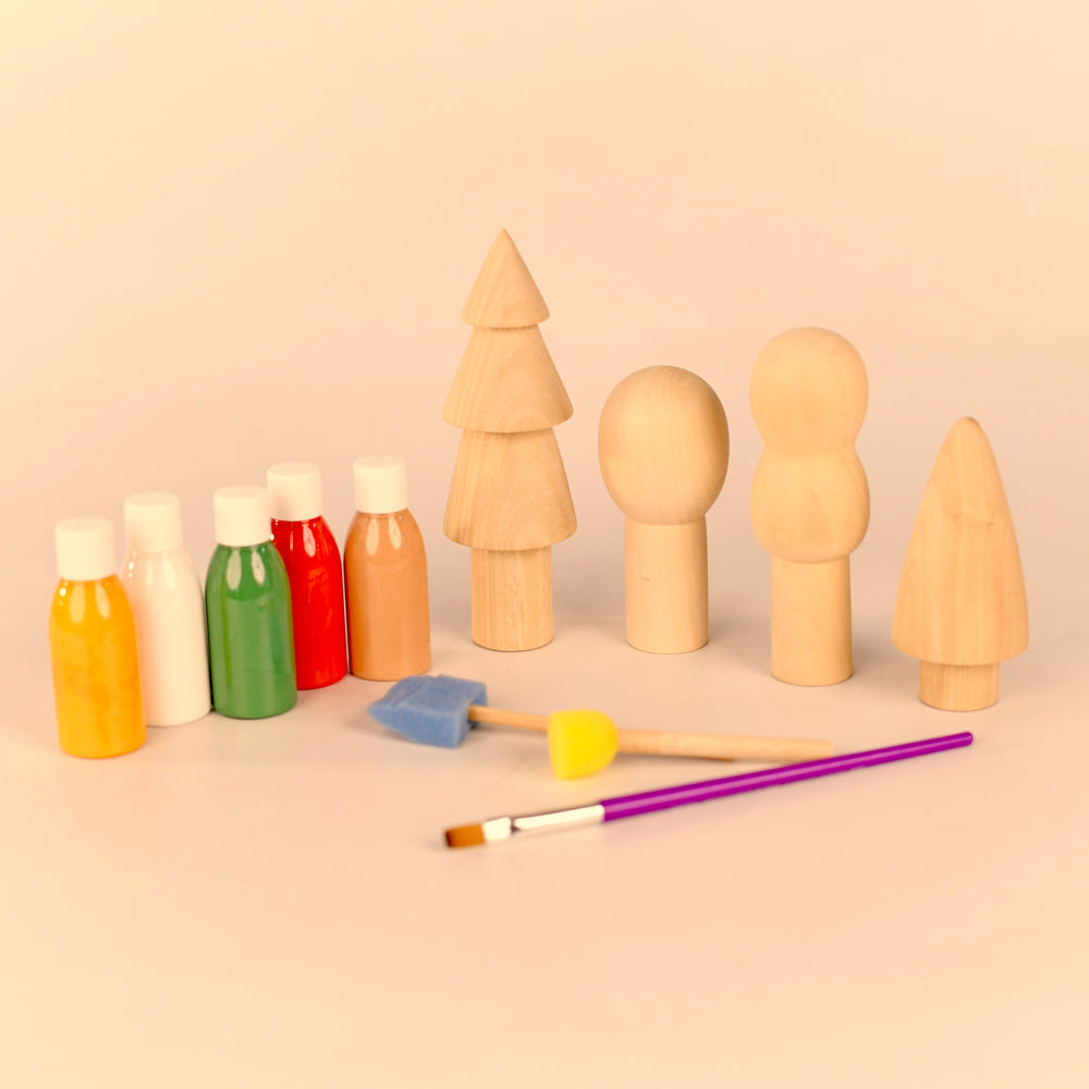 Wooden Toy Set | DIY Kit - Trees Set