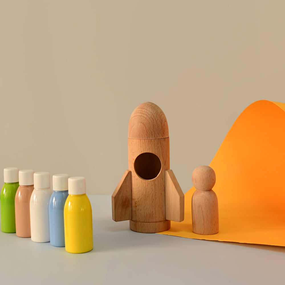 Wooden Toy Set | DIY Kit - Rocket Set