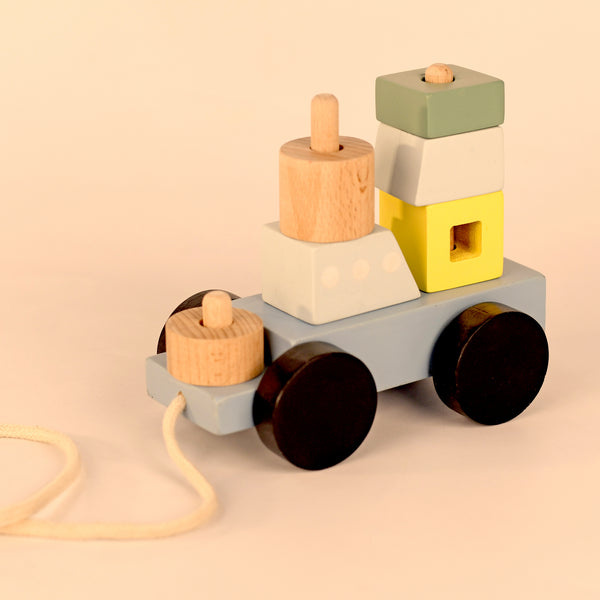 Wooden Toy Set | Ship Pull Toy