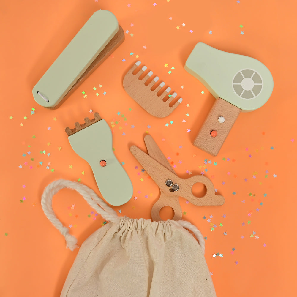 Wooden Toy Set | Comb & Shine