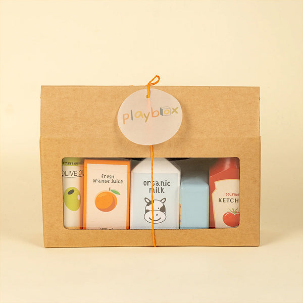 Wooden Toy Set | Shop n Roll Grocery