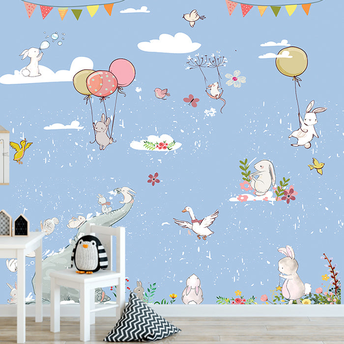 Elephant With Rabbit Wallpaper