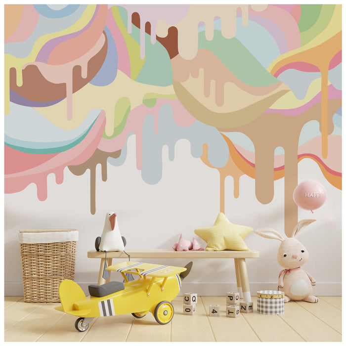 Dripping Ice Cream Theme Wallpaper