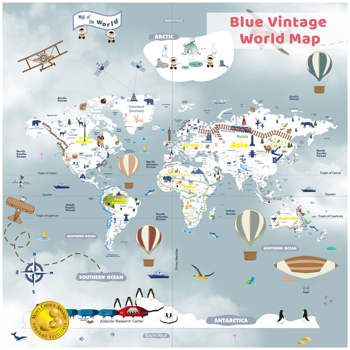 Vintage World Map Wallpaper