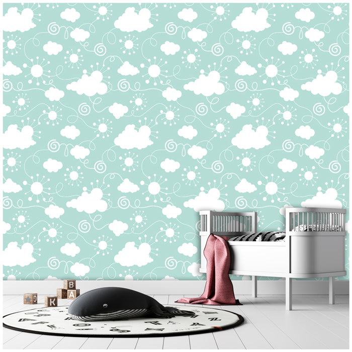 Seamless Cloud Pattern Wallpaper