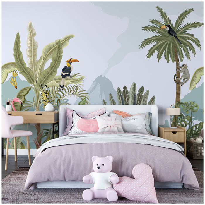 Jungle Rainforest Theme Wallpaper