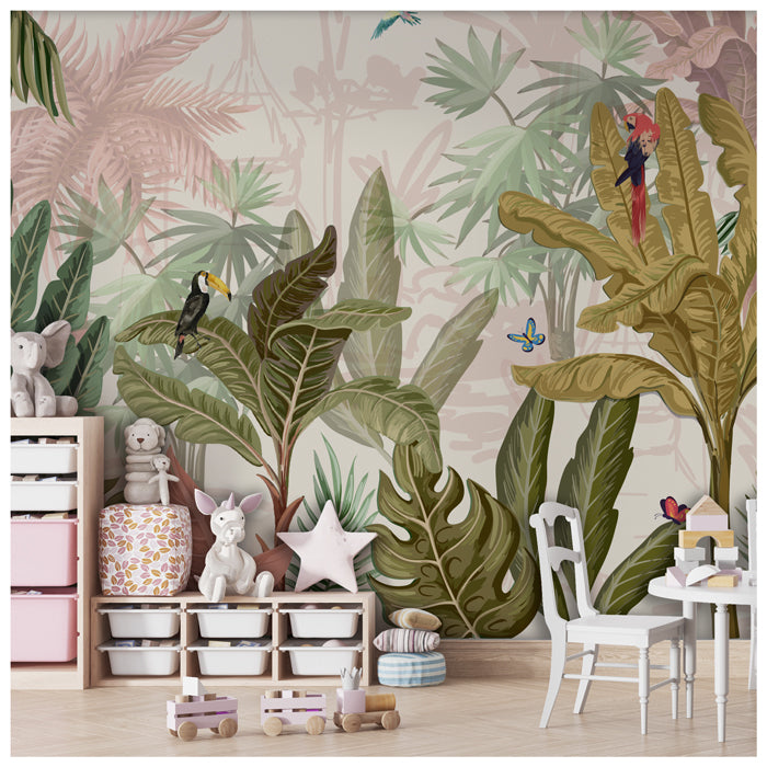 Tropical Tree Theme Wallpaper