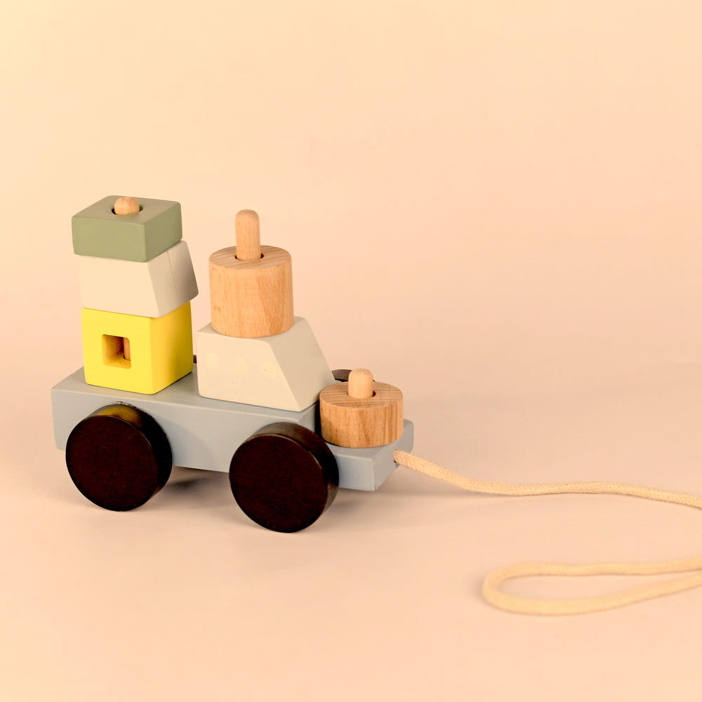 Wooden Toy Set | Ship Pull Toy