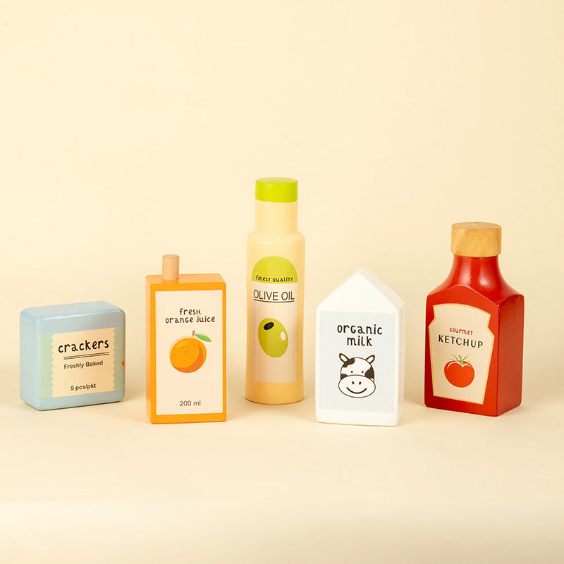 Wooden Toy Set | Shop n Roll Grocery