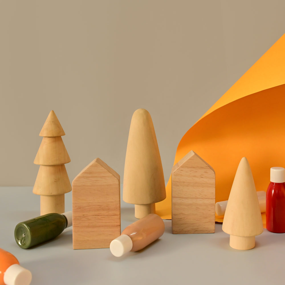 Wooden Toy Set | DIY Kit - Village Set