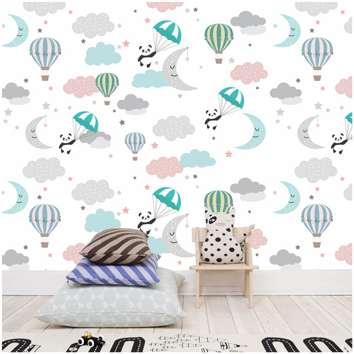 Cute Panda With Balloon Wallpaper