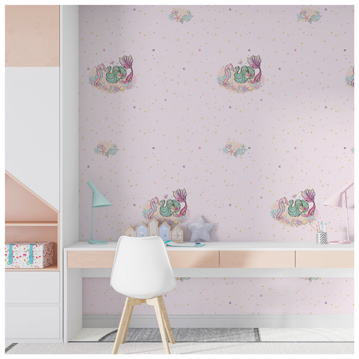 Mermaid Pattern Wallpaper