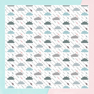 Pastel Clouds With Rain Drop Wallpaper