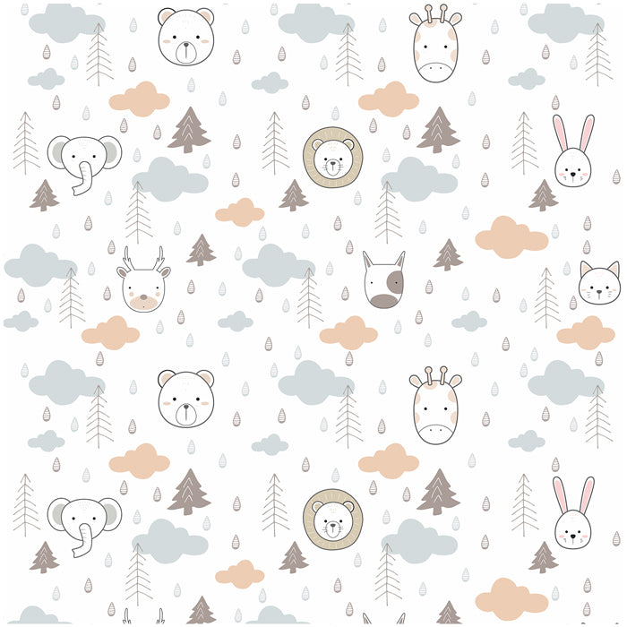 Cute Scandinavian Animals Wallpaper