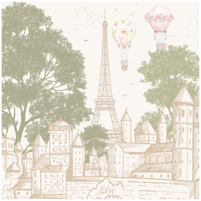 Vintage Paris Eiffel Tower Theme Wallpaper