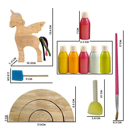 Wooden Toy Set | DIY Kit - Unicorn Set