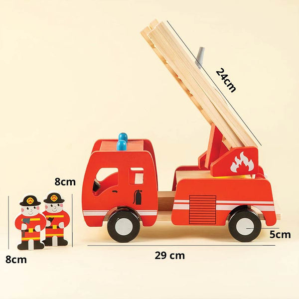 Wooden Toy Set | Fire Engine