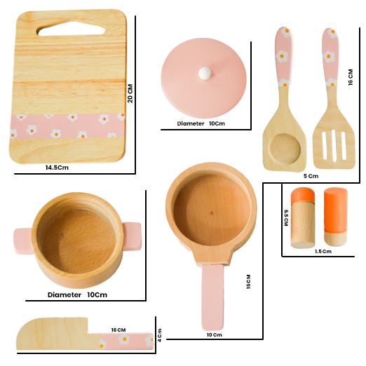 Wooden Toy Set | Grill & Chill