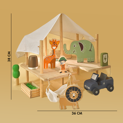 Wooden Toy Set | Jungle Safari