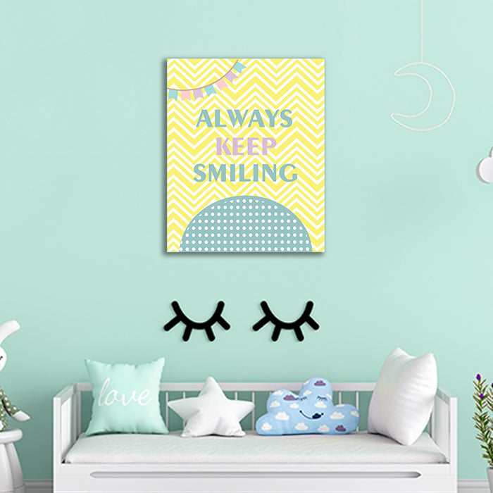 Canvas Wall Art Frame | Keep Smiling