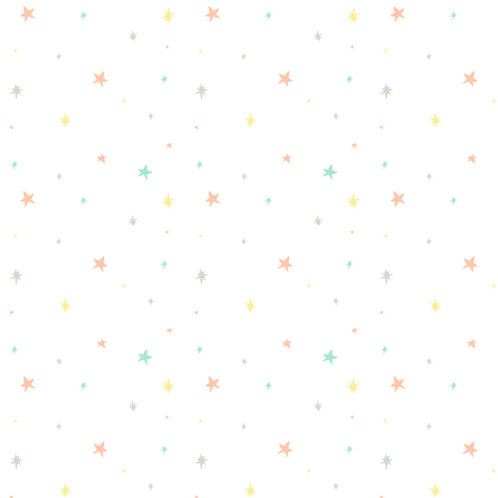 Pastel Star Pattern Wallpaper