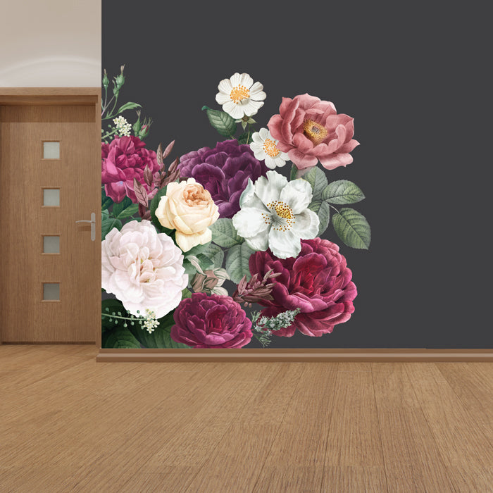Vintage Peonies Theme Wallpaper