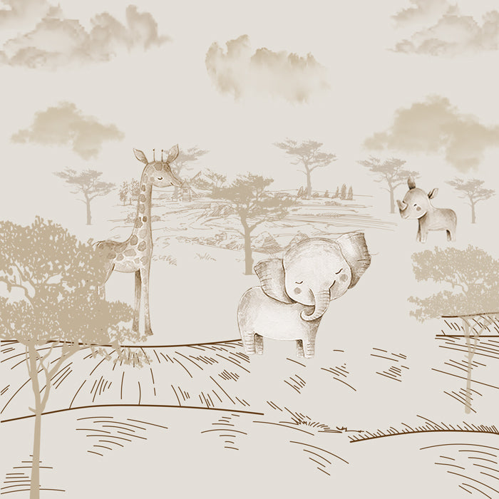 Illustration Baby Animals Wallpaper