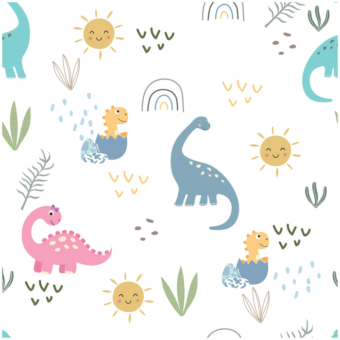 Dino Seamless Pattern Wallpaper