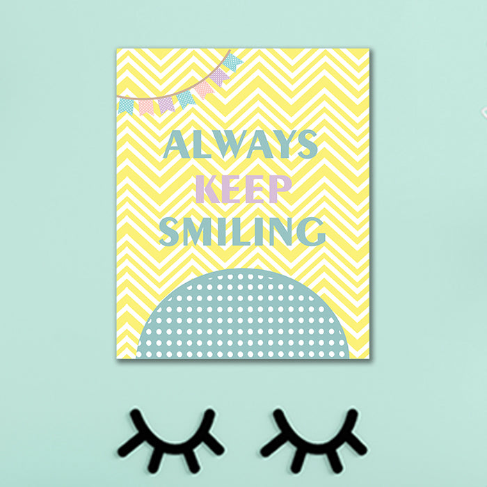 Canvas Wall Art Frame | Keep Smiling