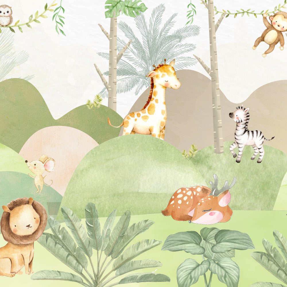 Forest Animals Wallpaper for Kids Room