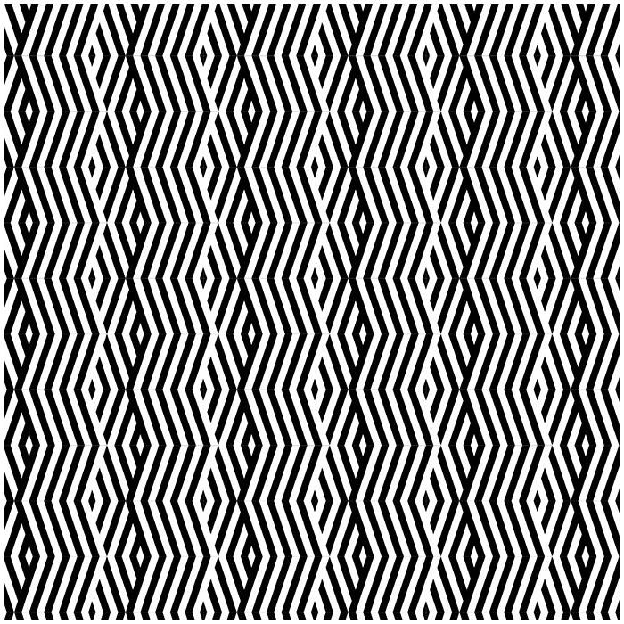 Black White Wave Pattern Wallpaper