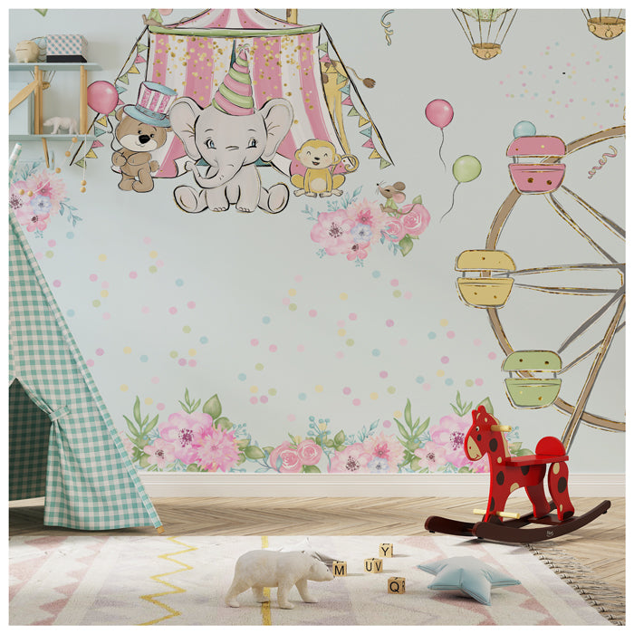Cute Little Circus Theme Wallpaper