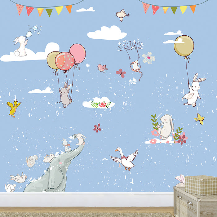 Elephant With Rabbit Wallpaper