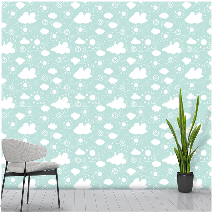 Seamless Cloud Pattern Wallpaper