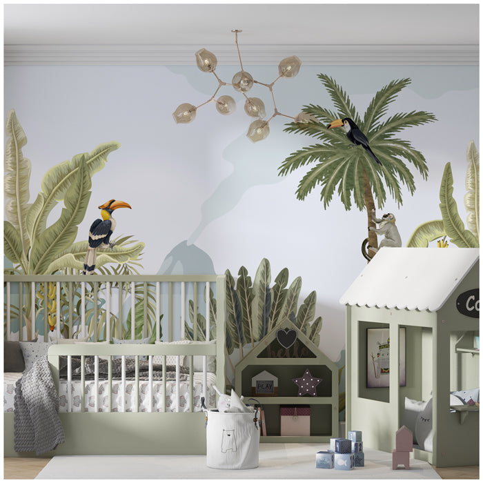 Jungle Rainforest Theme Wallpaper