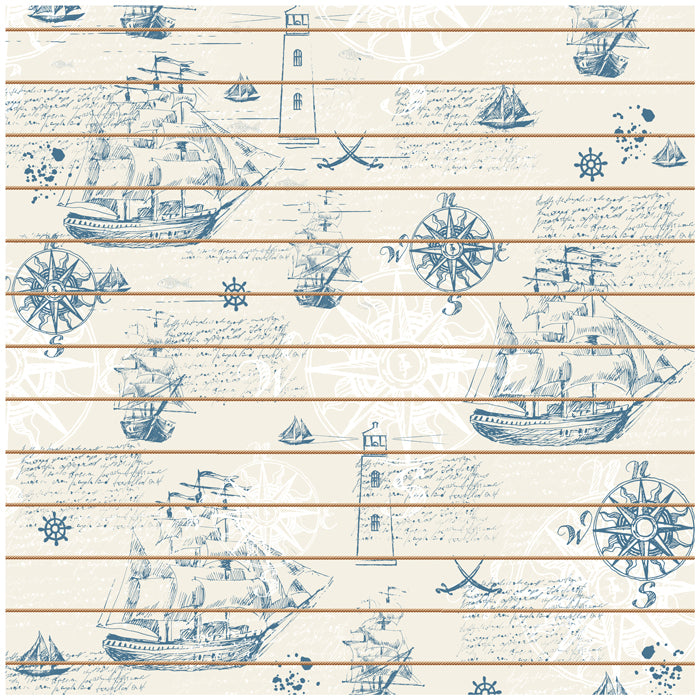 Nautical Ship Theme Wallpaper
