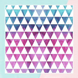 Watercolor Triangle Pattern Wallpaper