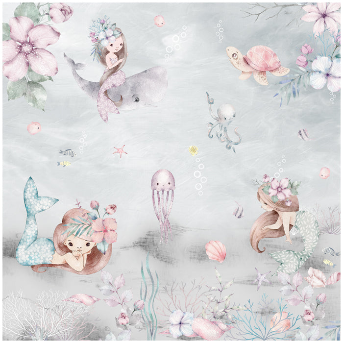 Mermaid Princess of Ocean Theme Wallpaper