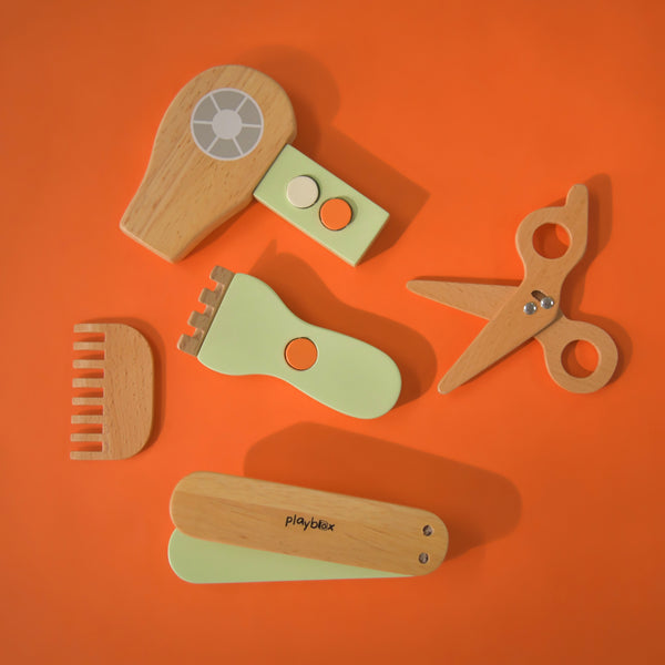 Wooden Toy Set | Comb & Shine