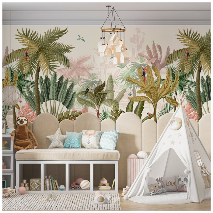 Tropical Tree Theme Wallpaper